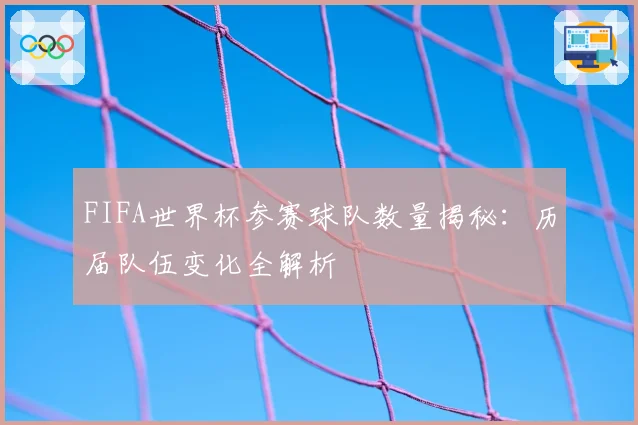FIFA世界杯参赛球队数量揭秘:历届队伍变化全解析